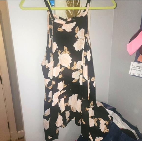 Nwot Torrid 2 Georgette Drop Waist Halter Top - Picture 3 of 6